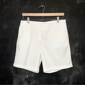 J.CREW Broken-In Chino Mid-Rise White Cotton Shorts Size 4 Preppy Summer Staple